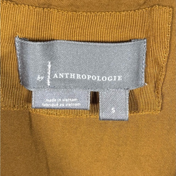 Anthropologie Olive Zip Front Midi Dress Sleeveless Small Military - No Belt - Picture 5 of 10